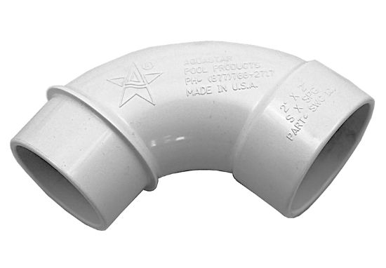 1 1/2IN S X 1 1/2IN SPG 90 DEGREE SWEEP ELL WHITE SWA101