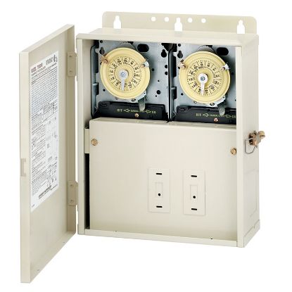 2-250V MECH DPST W/ENCLOSURE INTERMATIC CONTROL CENTER T10404R