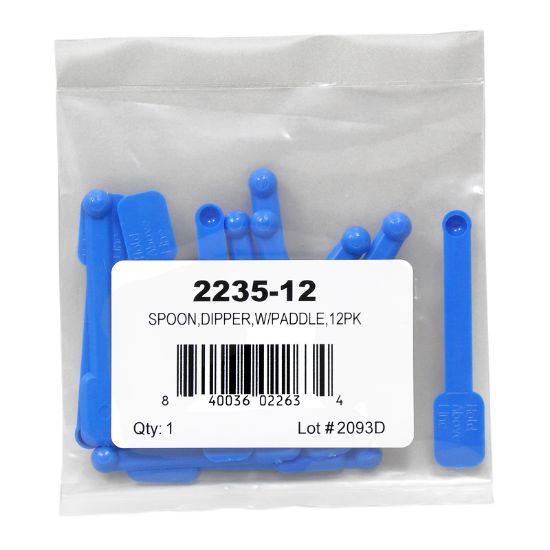 SPOON  DIPPER  FOR POWDER VIAL  W/PADDLE HANDLE 12PACK 2235-12