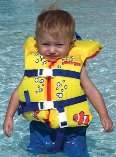 TODDLER VEST 15-21IN YELLOW FISH 1540500