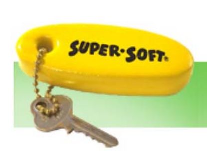 FLOATING KEY CHAIN SUPER SOFT YELLOW 24 PER DISPLAY 5492500