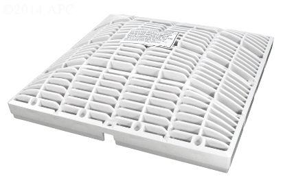 VGB 12IN x 12IN SQUARE GRATE ONLY WHITE WW6404740V