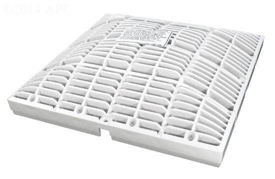 VGB 12IN x 12IN SQUARE GRATE ONLY WHITE WW6404740V
