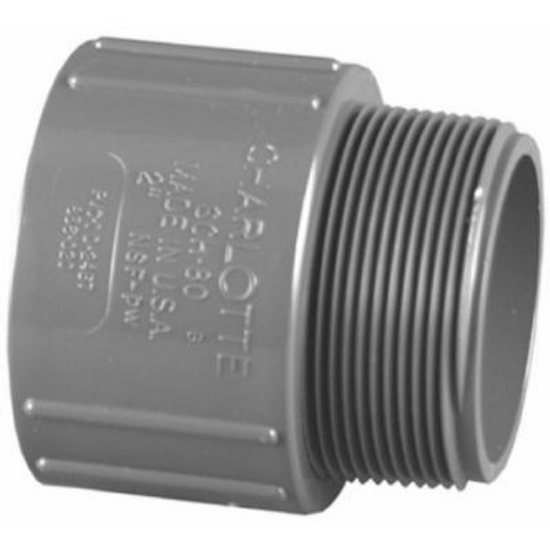 Picture of 1.5IN MPT X SKT MALE ADAPTER SCHEDULE 80 GRAY