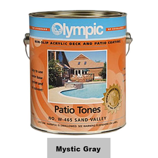 1 GAL PATIO TONE MYSTIC GRAY DECK COATING OLYMPIC KELLEY