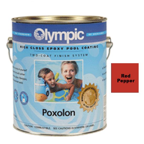1 GAL POXOLON RED PEPPER PAINT OLYMPIC KELLEY FOR DESIGNS  2201 GALLON