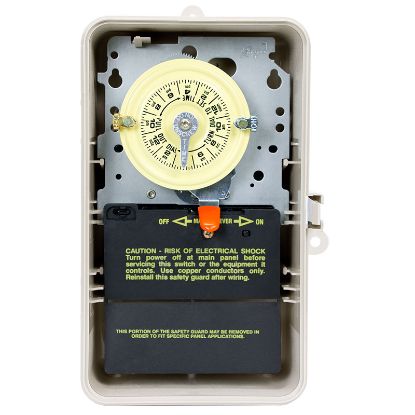 125V TIME CLOCK SPST BEIGE OUTDOOR SINGLE POLE INTERMATIC T101P3