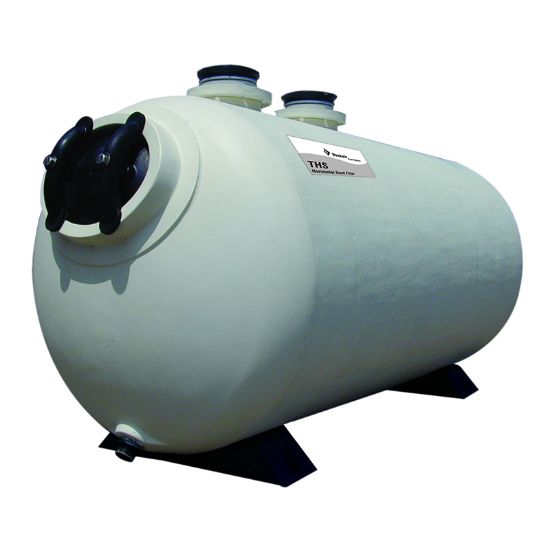 13 1/2 SF 34IN X 61IN THS HORIZONTAL SAND FILTER IG COMM W/O 143461
