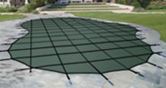 15'X30'RE 4'X8'CTR GRN MESH IG SAFETY COVER LOOP LOC