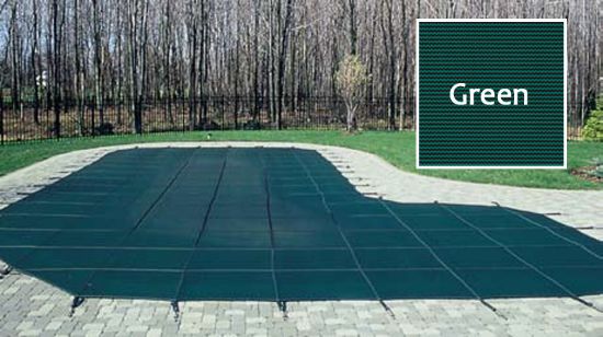 20'X40'RE 4'X8'CTR SAP GRN MESH IG SECURAPOOL SAFETY COVER  20-2040RE-CES48-SAP-GRN