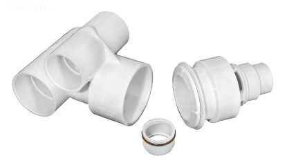 TEE BODY ASSY-1.5IN S AIR x2 WATER-WHITE-THREADED 210-3700B