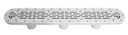 32IN CHANNEL DRAIN FLAT GRATE COVER AND SUMP GREY 32CDFLV103