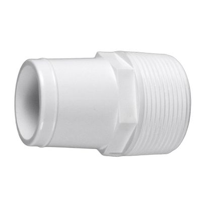 COMBO HOSE ADAPTER 1.5'MIP X 1.5IN WHITE 21093-150-000