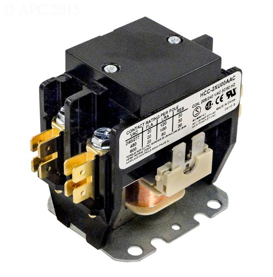 CONTACTOR DPST 30A 240VAC COIL RELAY 5-00-0067 45CG20AGB