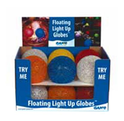 FLOATING GLITTER GLOBES 12 PC DISPLAY 3577-12IN