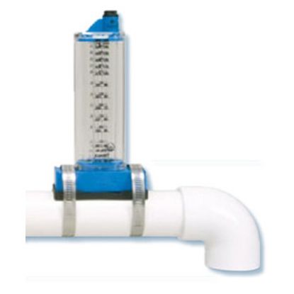 FLOWMETER 15 TO 75 GPM 1.25IN PVC PIPE TOP MOUNT ROLACHEM 570331