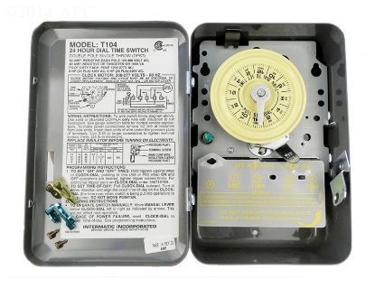 INTERMATIC 250V TIME CLOCK INDOOR-DOUBLE POLE T104