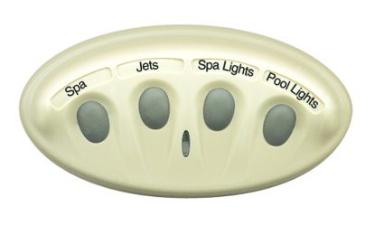 IS4 SPA SIDE REMOTE 4 FUNCTION WITH 100' CABLE WHITE CABLE  521885