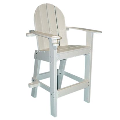 PLASTIC LIFEGUARD CHAIR - WHITE 30IN SEAT HEIGHT  30IN LONG LG500