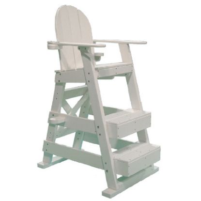 PLASTIC LIFEGUARD CHAIR - WHITE 40IN SEAT HEIGHT  41IN LONG LG510
