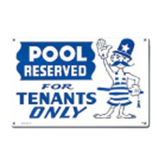 POOL RESERVED FOR TENANTS 40319